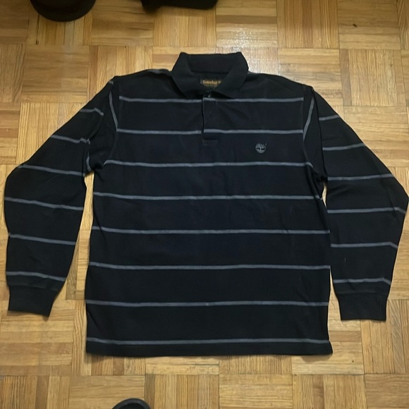 Vintage Timberland long sleeve size large L striped - Picture 2 of 2